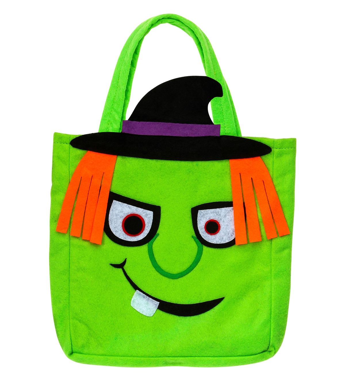 Borsetta Dolcetto O Scherzetto Fluo Accessori Halloween Carnevale Bambina - 00783