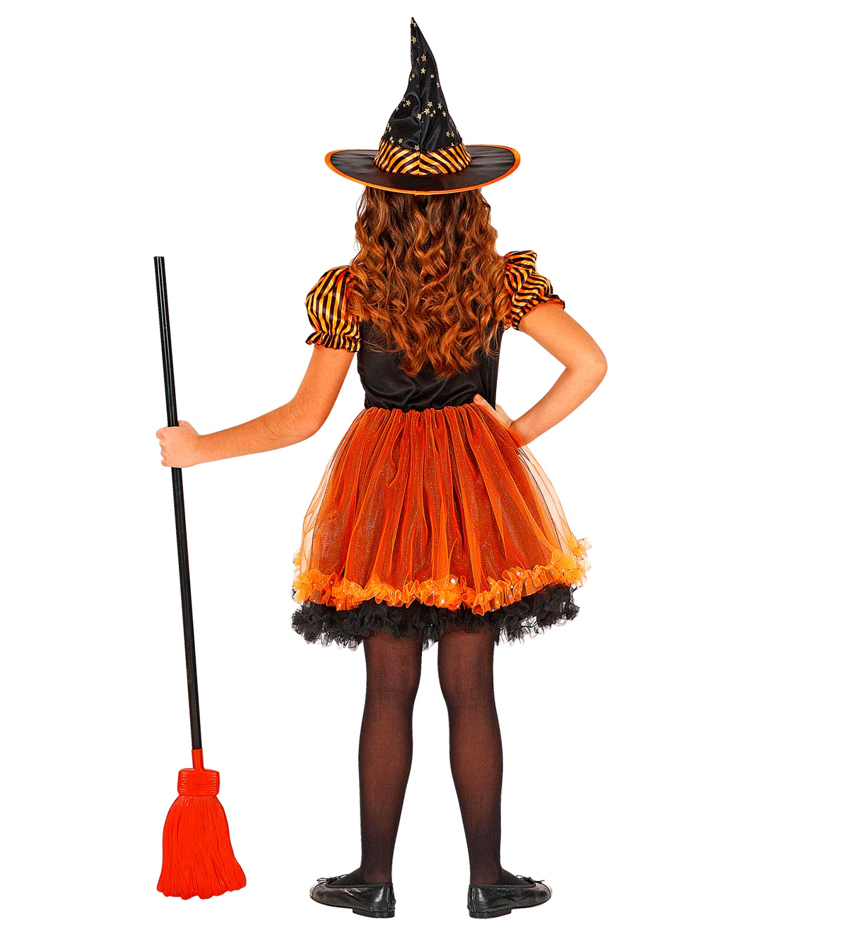 Costume Vestito Abito Travestimento Carnevale Halloween Strega Bambina - 0181