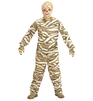 Costume Vestito Abito Travestimento Carnevale Halloween Mummia Bambino - 0728