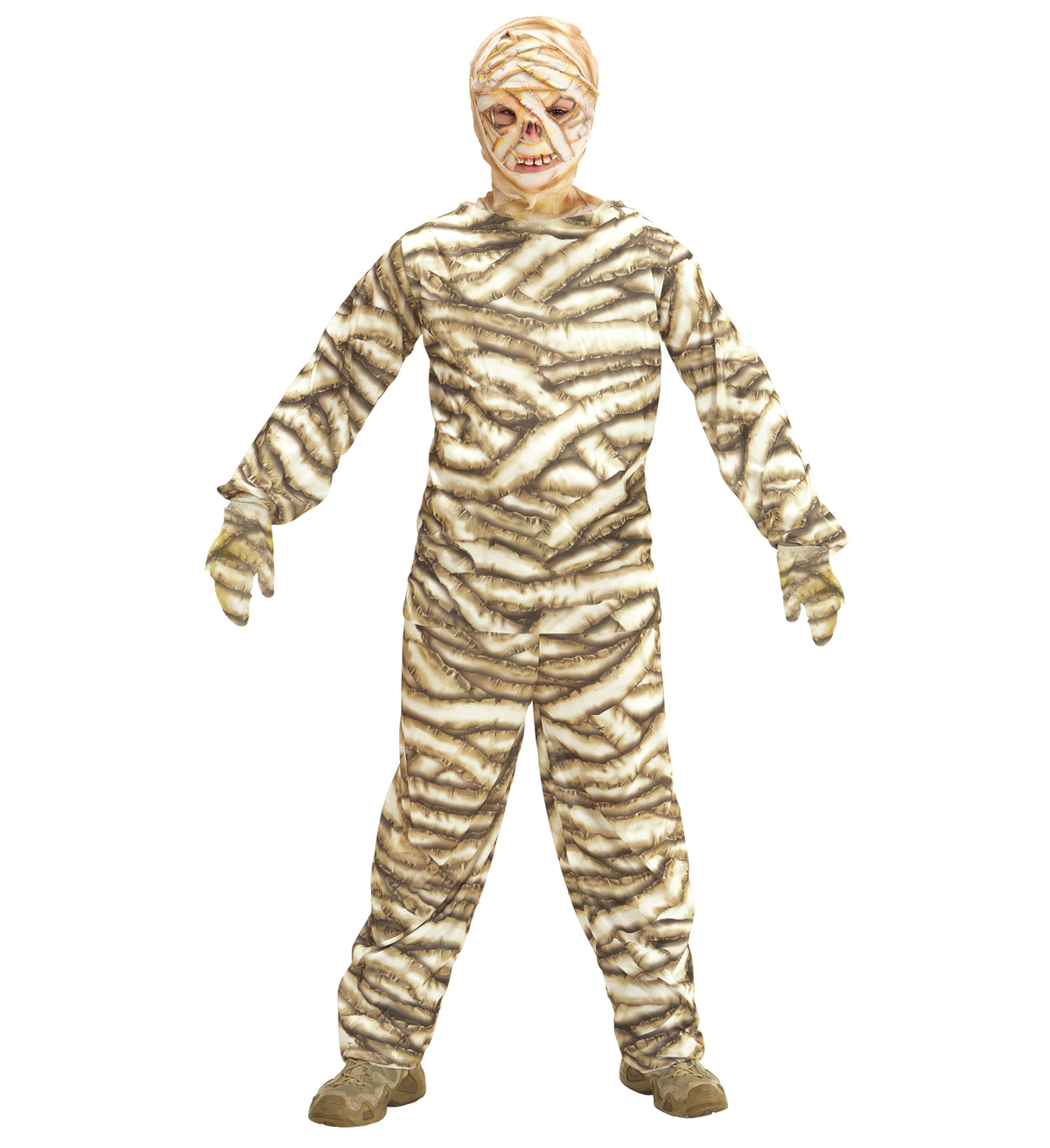 Costume Vestito Abito Travestimento Carnevale Halloween Mummia Bambino - 0728