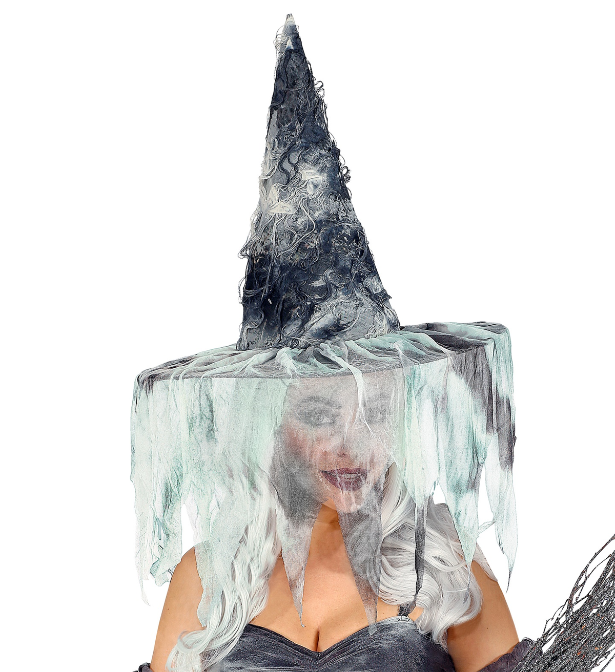 Cappello Strega Spaventoso Accessori Carnevale Halloween - 09563