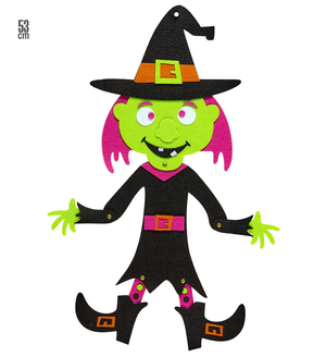 Decorazione Strega 53 CM Festa Halloween Accessori - 51944