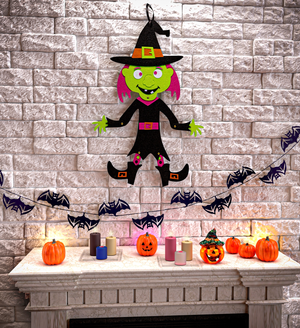 Decorazione Strega 53 CM Festa Halloween Accessori - 51944