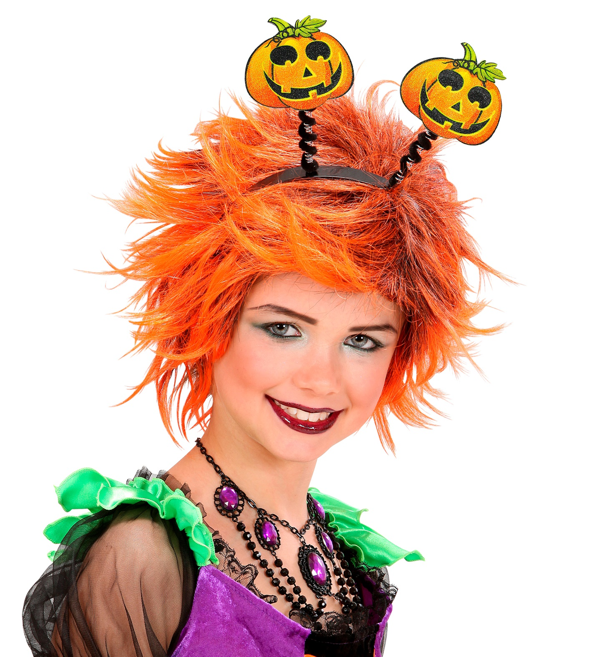 Cerchietto Zucca Riflettente Accessori Carnevale Halloween - 5323z