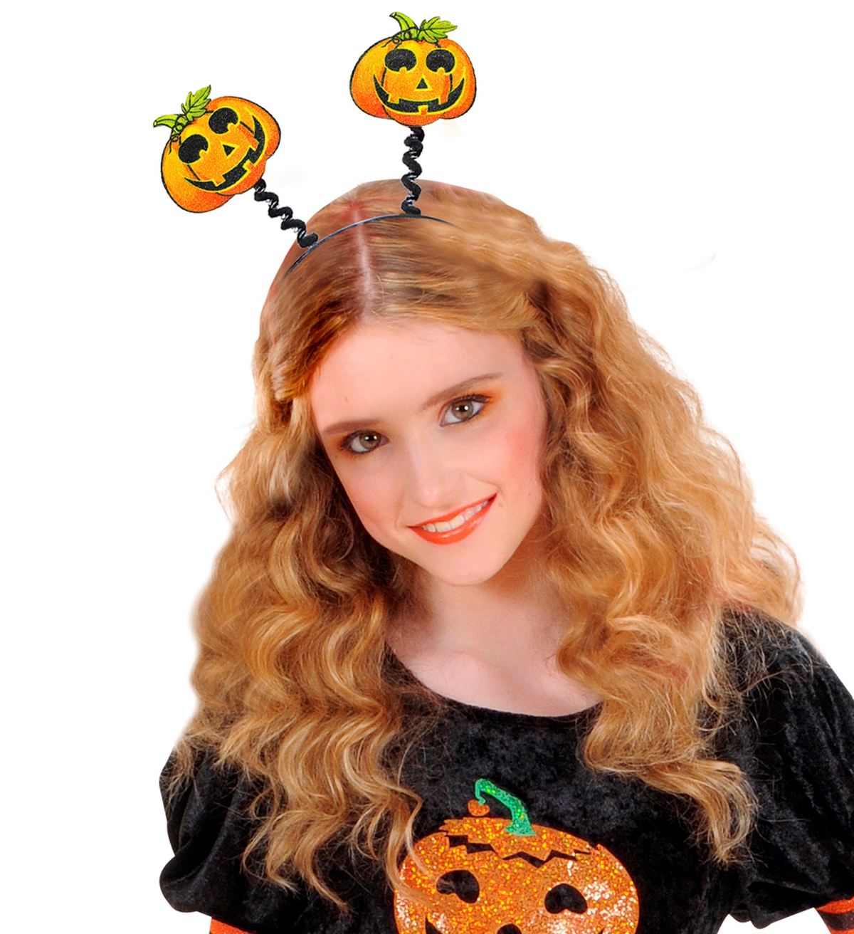 Cerchietto Zucca Riflettente Accessori Carnevale Halloween - 5323z