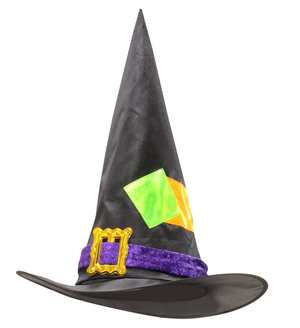 Cappello Strega con Pezze Accessori Carnevale Halloween - 5370w