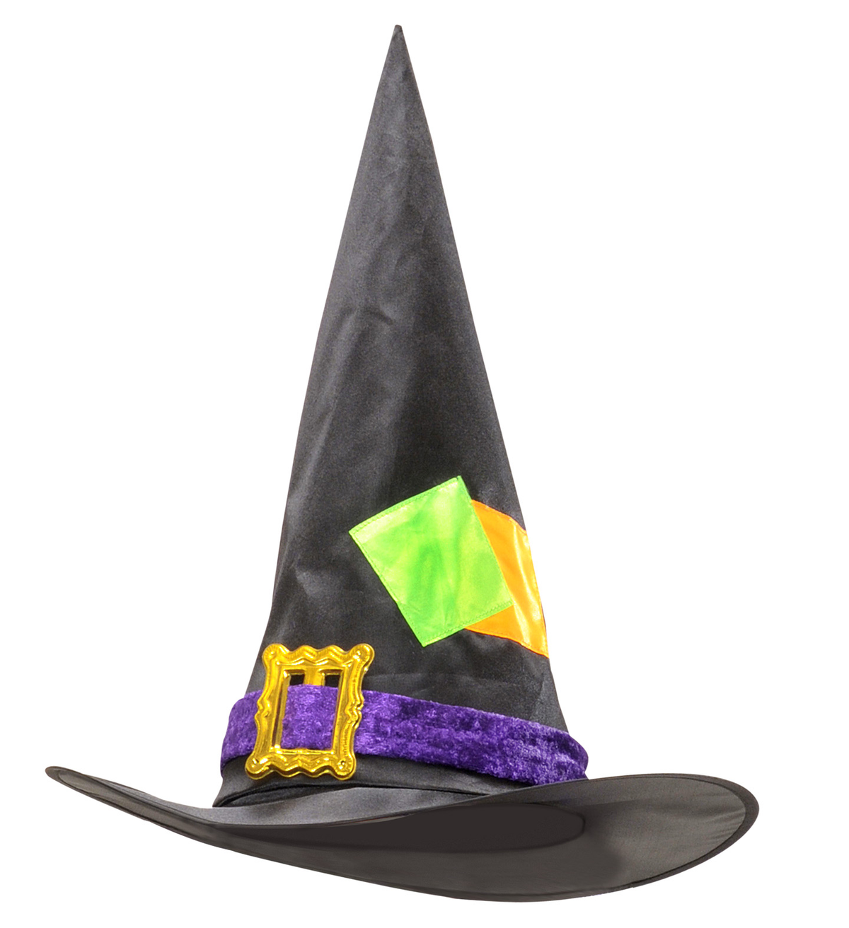Cappello Strega con Pezze Accessori Carnevale Halloween - 5370w