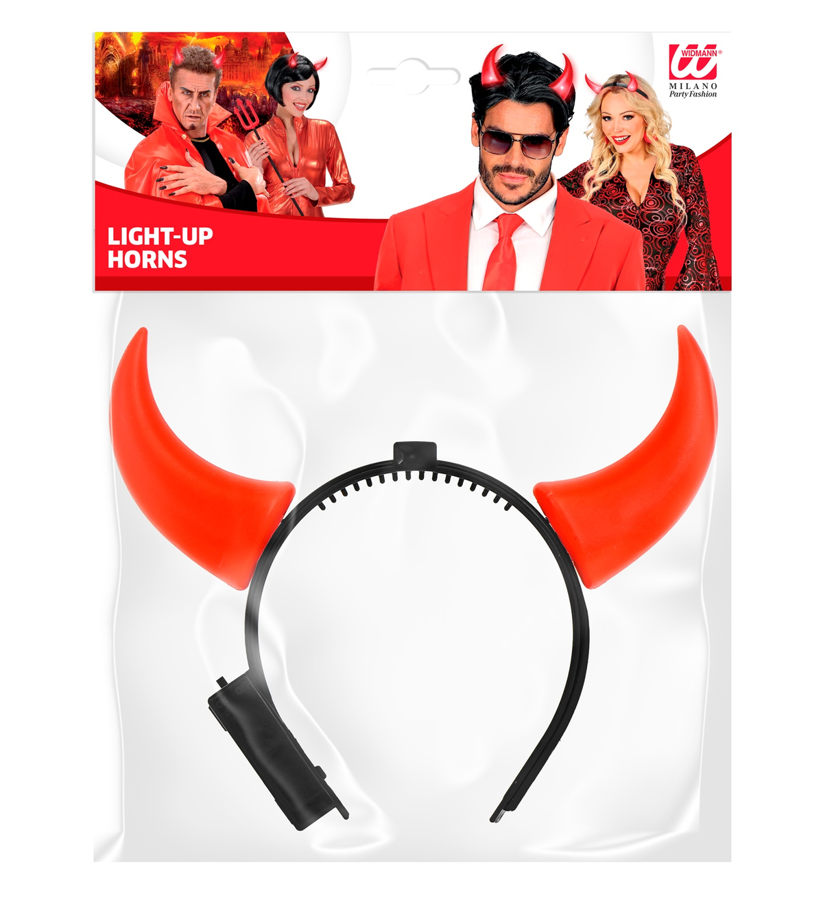 Cerchietto Corna Luminose Accessori Carnevale Halloween - 5518h