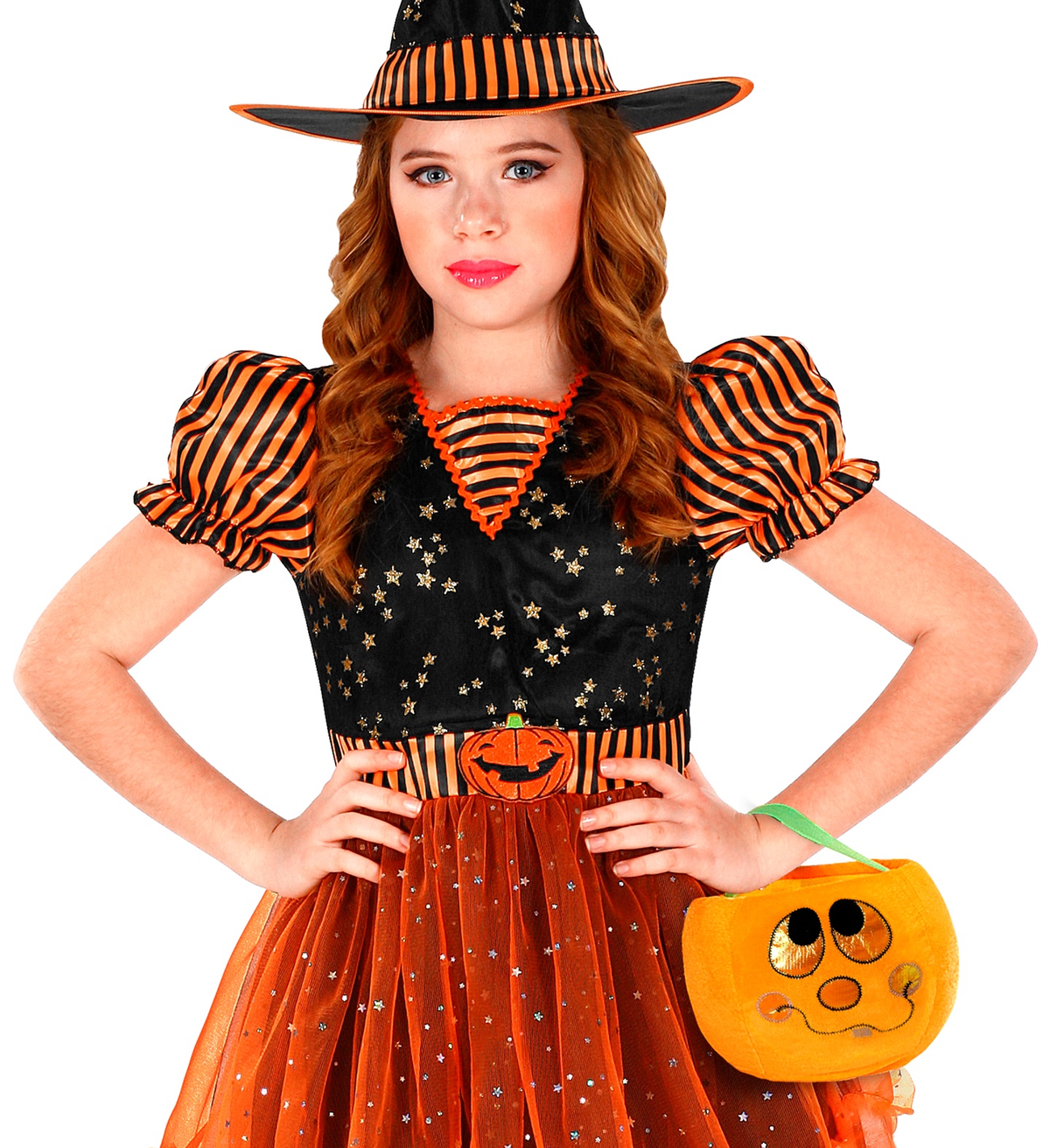 Borsetta Dolcetto O Scherzetto Zucca Accessori Halloween Carnevale Bambina - 7759f