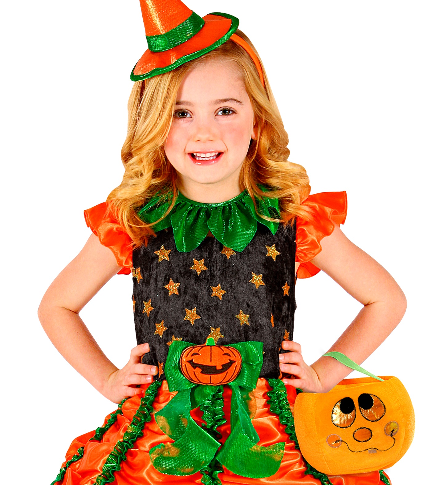 Borsetta Dolcetto O Scherzetto Zucca Accessori Halloween Carnevale Bambina - 7759f