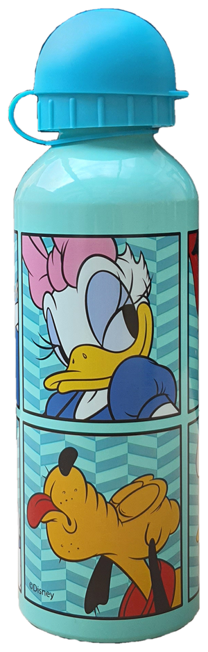Set DISNEY Friends Paperino Pippo Pluto Paperina Borraccia in Alluminio + Portamerenda in Confezione -  Mf0001