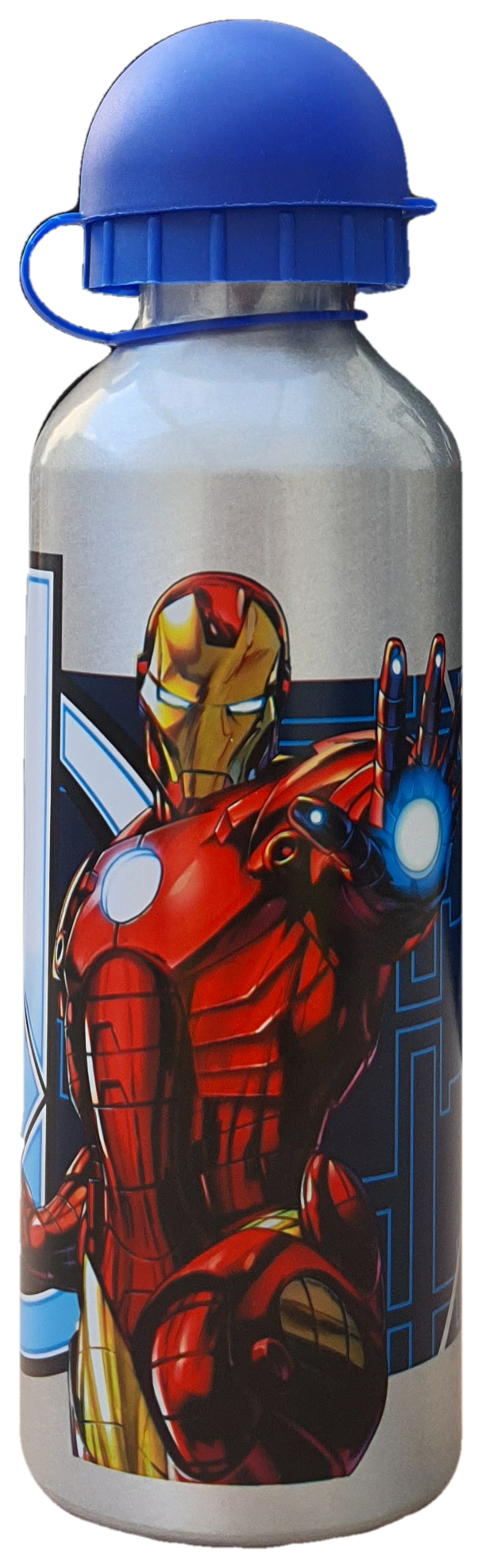 Borraccia in Alluminio Avengers MARVEL Iron Man con Beccuccio e Coperchio 500 Ml - Av50002/b