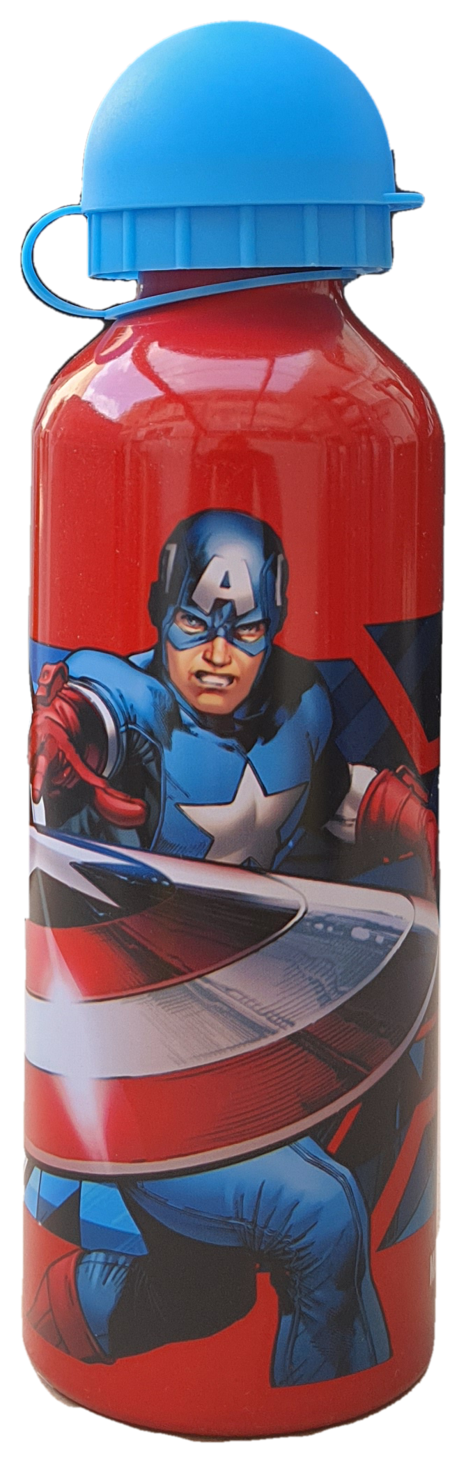 Borraccia in Alluminio Avengers MARVEL Capitan America con Beccuccio e Coperchio 500 Ml - Av50002/c