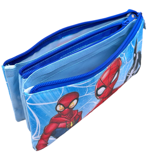 Tombolino Spiderman MARVEL 3 Scomparti Astuccio Portacolori - Sp30007