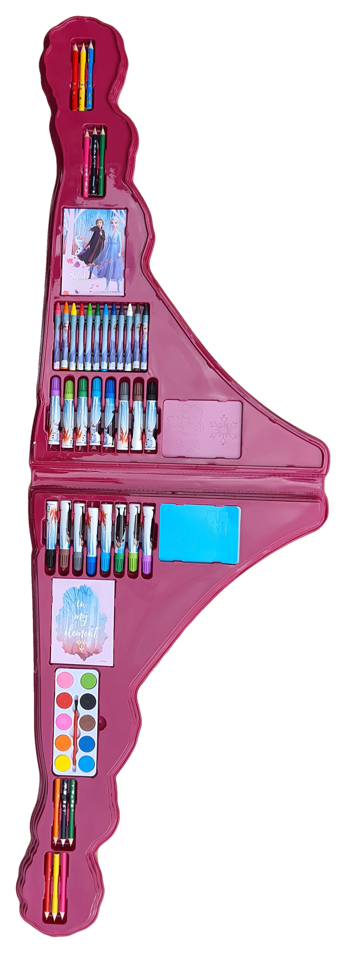 Colori Maxi Set Sagomato Frozen Ii DISNEY Elsa Anna 56 Pezzi Bambina - Fr0648