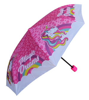 Ombrello Pieghevole Unicorno 8 Raggi Bambina - X02545mc