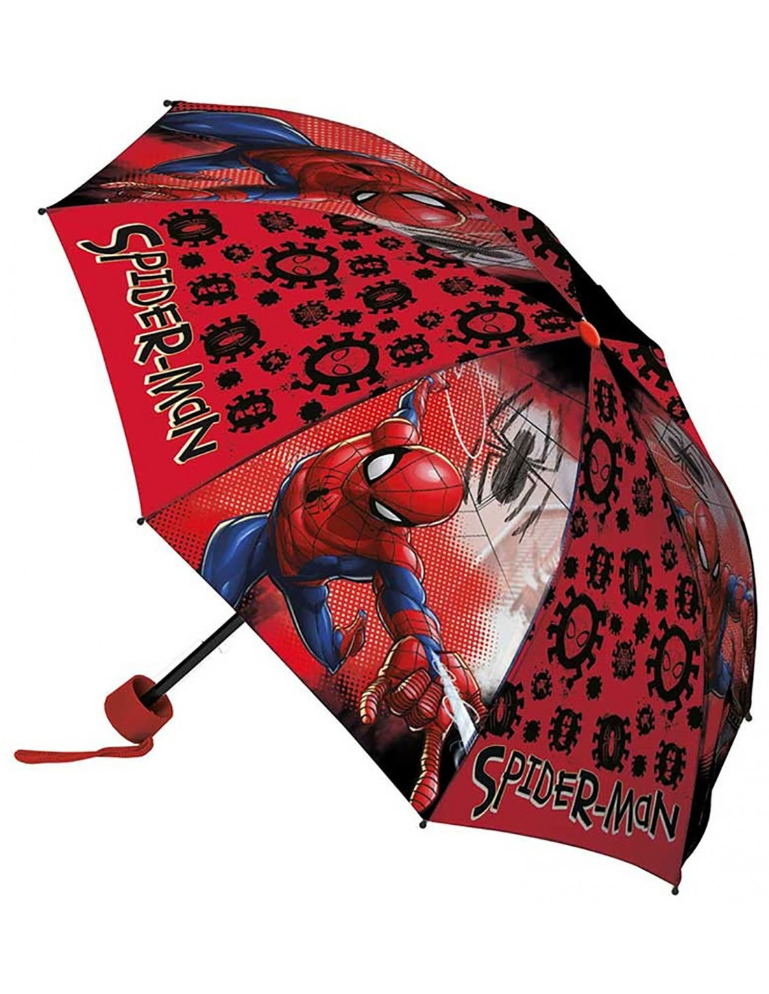 Set Pioggia Mantellina + Ombrello Pieghevole Spiderman MARVEL 5/6 Anni Bambino - M04609mc+m02502mc