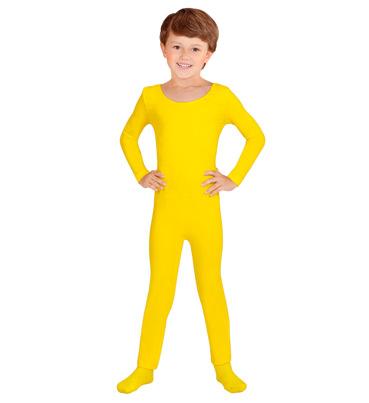 Costume Vestito Abito Travestimento Carnevale Tuta Gialla - 0456