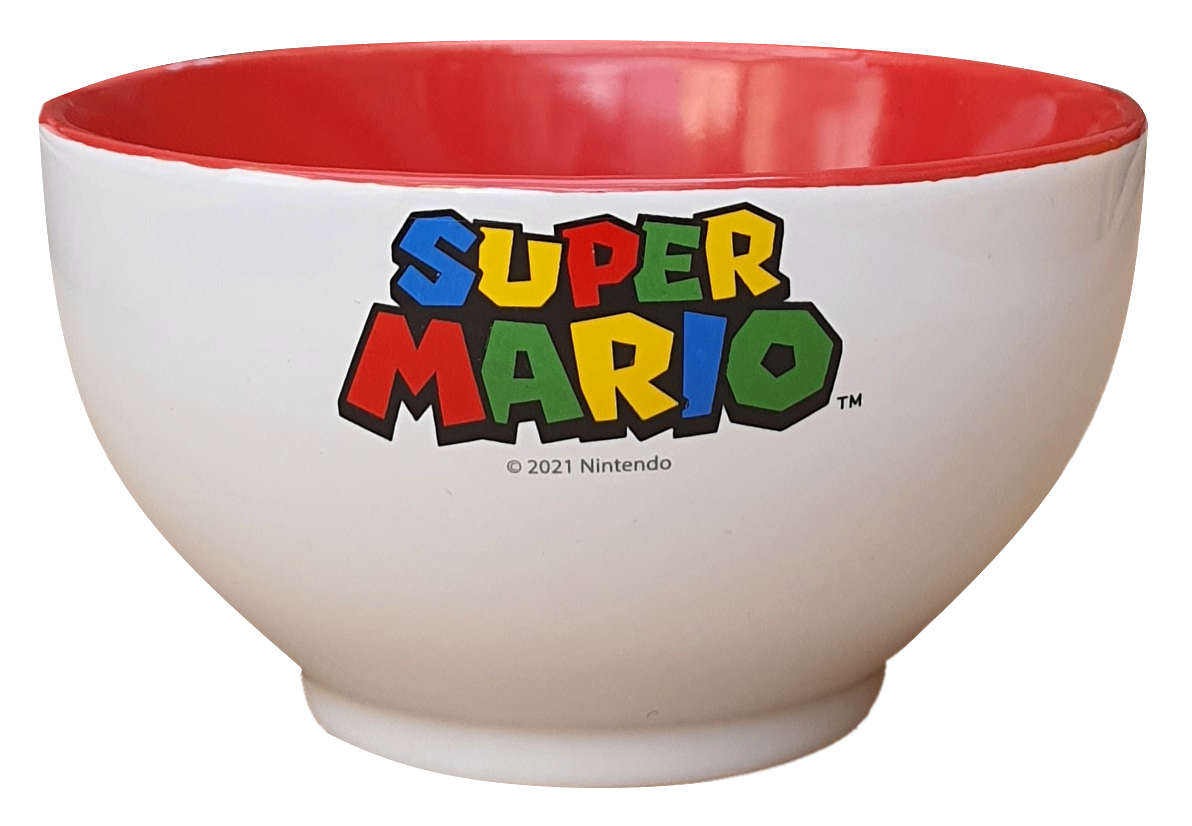 Tazza Larga Super Mario Ciotola da Colazione in Ceramica 600 Ml - Stsm386