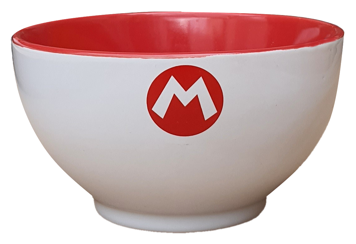 Tazza Larga Super Mario Ciotola da Colazione in Ceramica 600 Ml - Stsm386