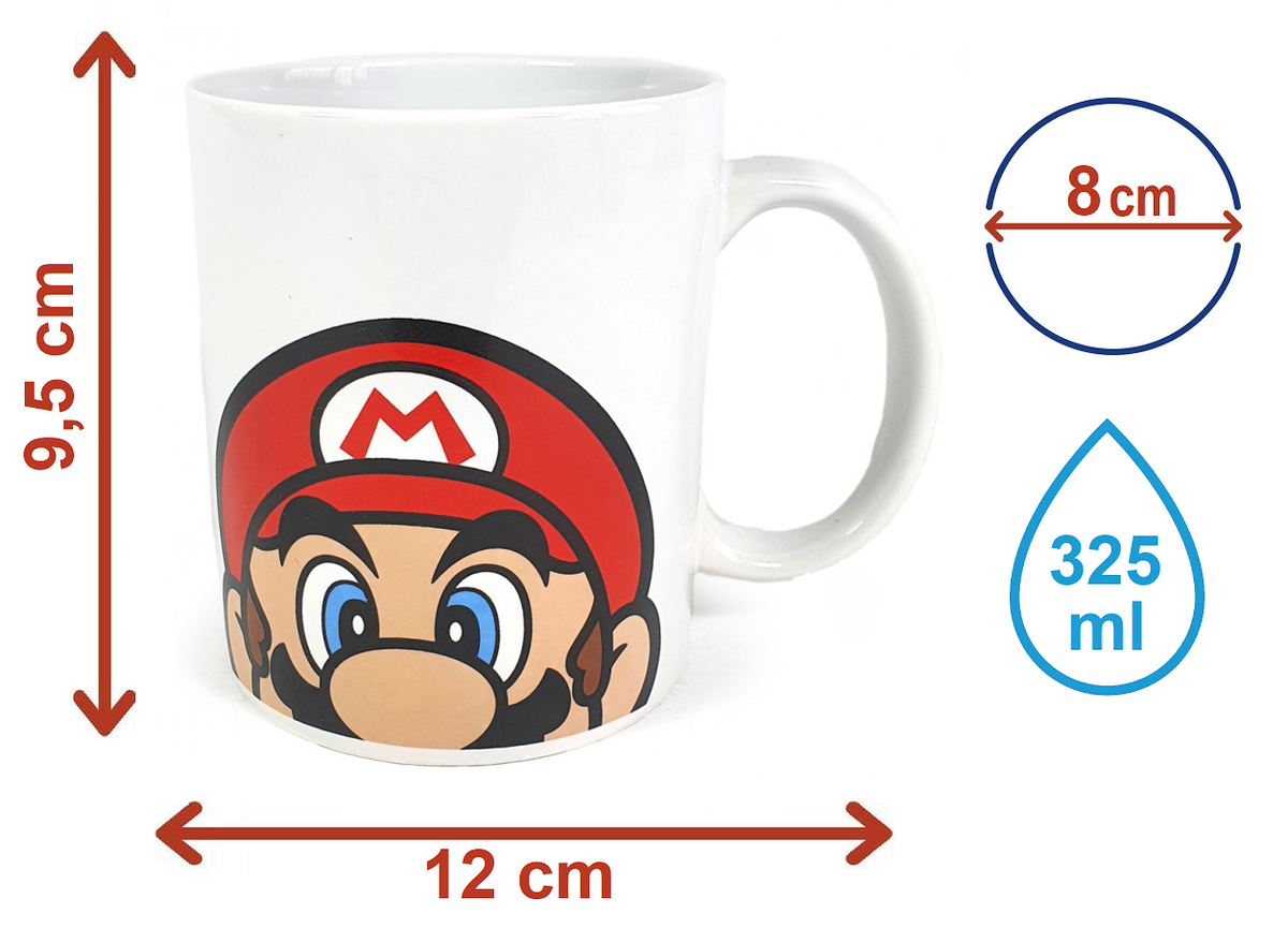 Tazza Mug Super Mario in Ceramica 310 Ml in Confezione - Stsm20051