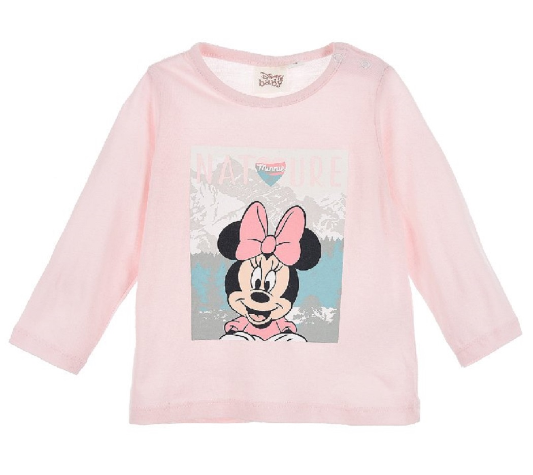 T-Shirt M.l. Minnie Mouse DISNEY Maglietta Neonata Sun City - Hu0048rosa