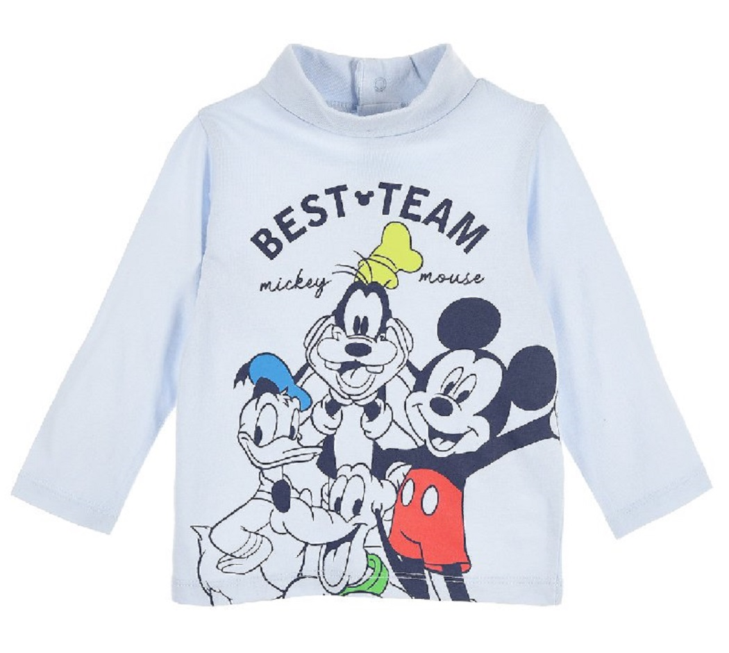 Lupetto Topolino Paperino Pluto Pippo DISNEY Maglietta Neonato Sun City - Hu0015celeste