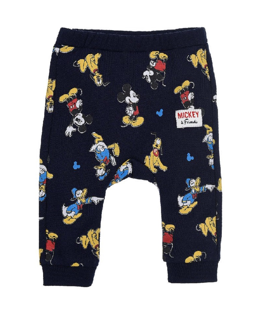 Pantalone Tuta Topolino Paperino Pluto Pippo DISNEY Neonato Sun City - Hu0017blu