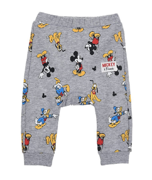 Pantalone Tuta Topolino Paperino Pluto Pippo DISNEY Neonato Sun City - Hu0017grigio