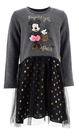 Scamiciata M.l. Minnie Mouse DISNEY Bambina Sun City - Hu1035grigio