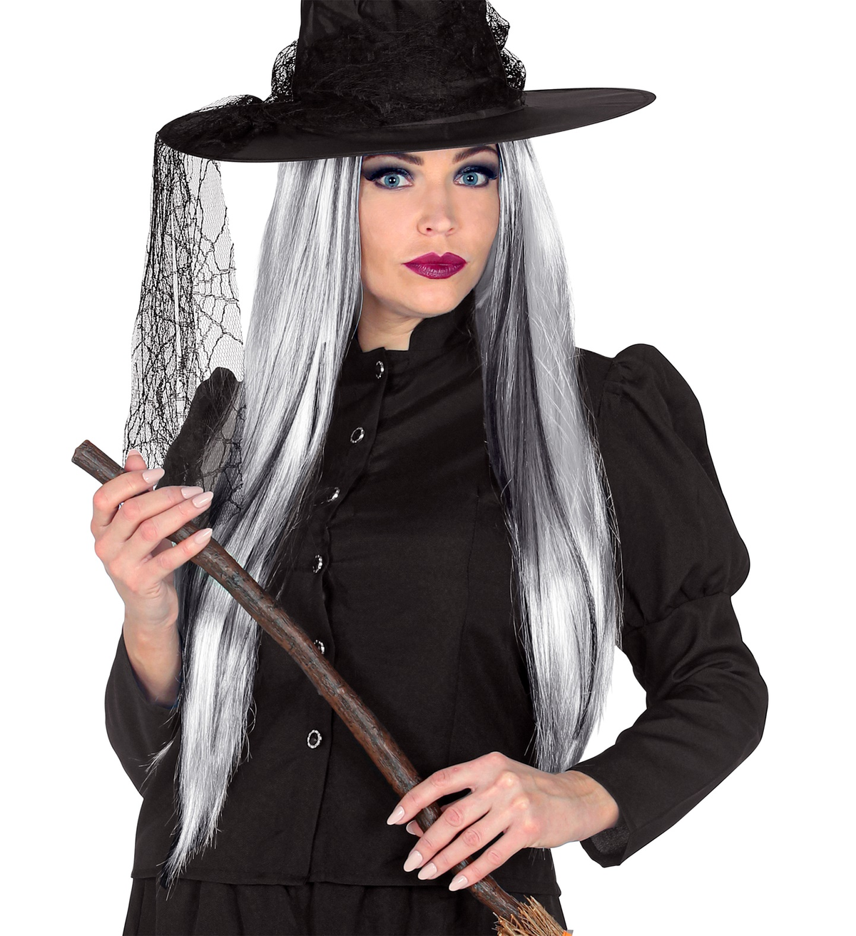 Parrucca Ghostly Spirit Accessori per Abito Vestito Travestimento Halloween - 01996