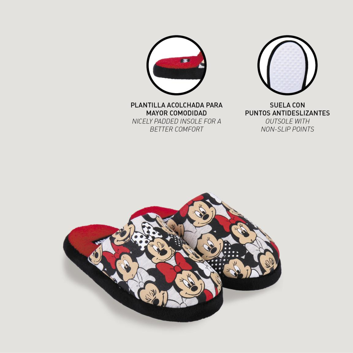 Pantofole Invernali Minnie Mouse DISNEY Antiscivolo Ciabatte a Punta Chiusa - 4910