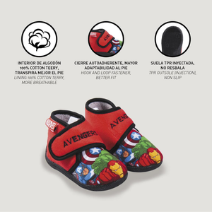 Pantofole Invernali Avengers MARVEL Antiscivolo Scarpe Pantofole Alte - 4893