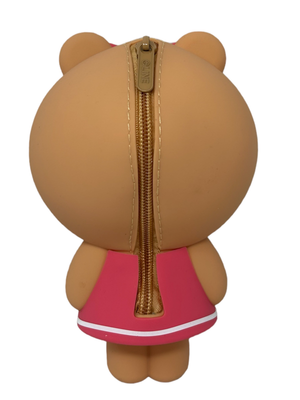 Tombolino Astuccio in Silicone Line Friends Choco Orso Portacolori 19x11 CM - Mc23821/2