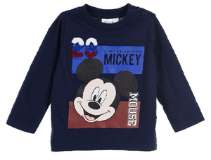 T-Shirt M.l. Mickey Mouse DISNEY Topolino Maglietta Neonato Sun City - Hu0041blu