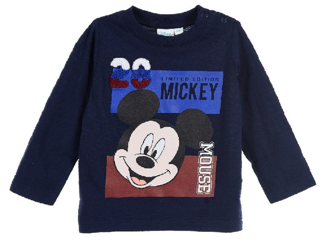 T-Shirt M.l. Mickey Mouse DISNEY Topolino Maglietta Neonato Sun City - Hu0041blu