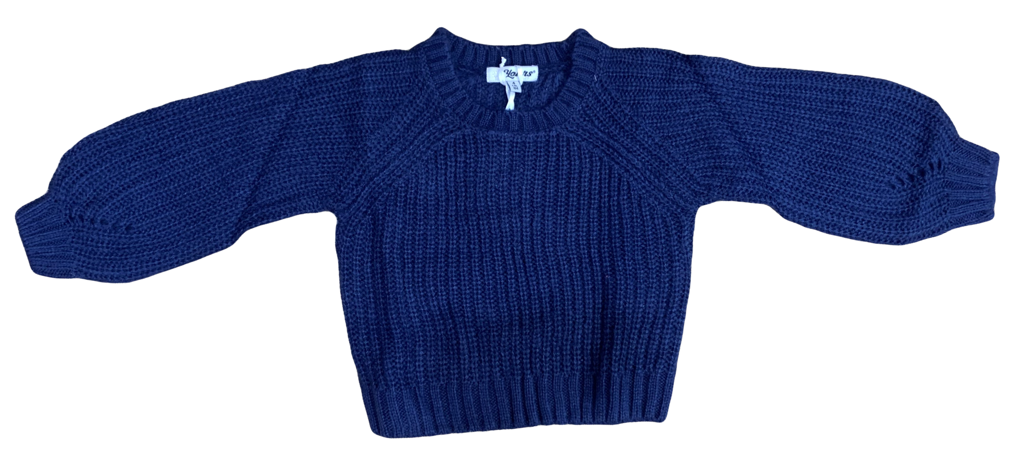 Maglione Yours Baby Bambina 100% Co - Ay2379blu