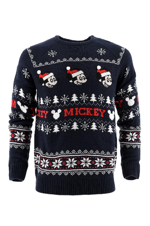 Maglione Natalizio Mickey Mouse DISNEY Topolino Maglietta Adulto Sun City - Hu3552