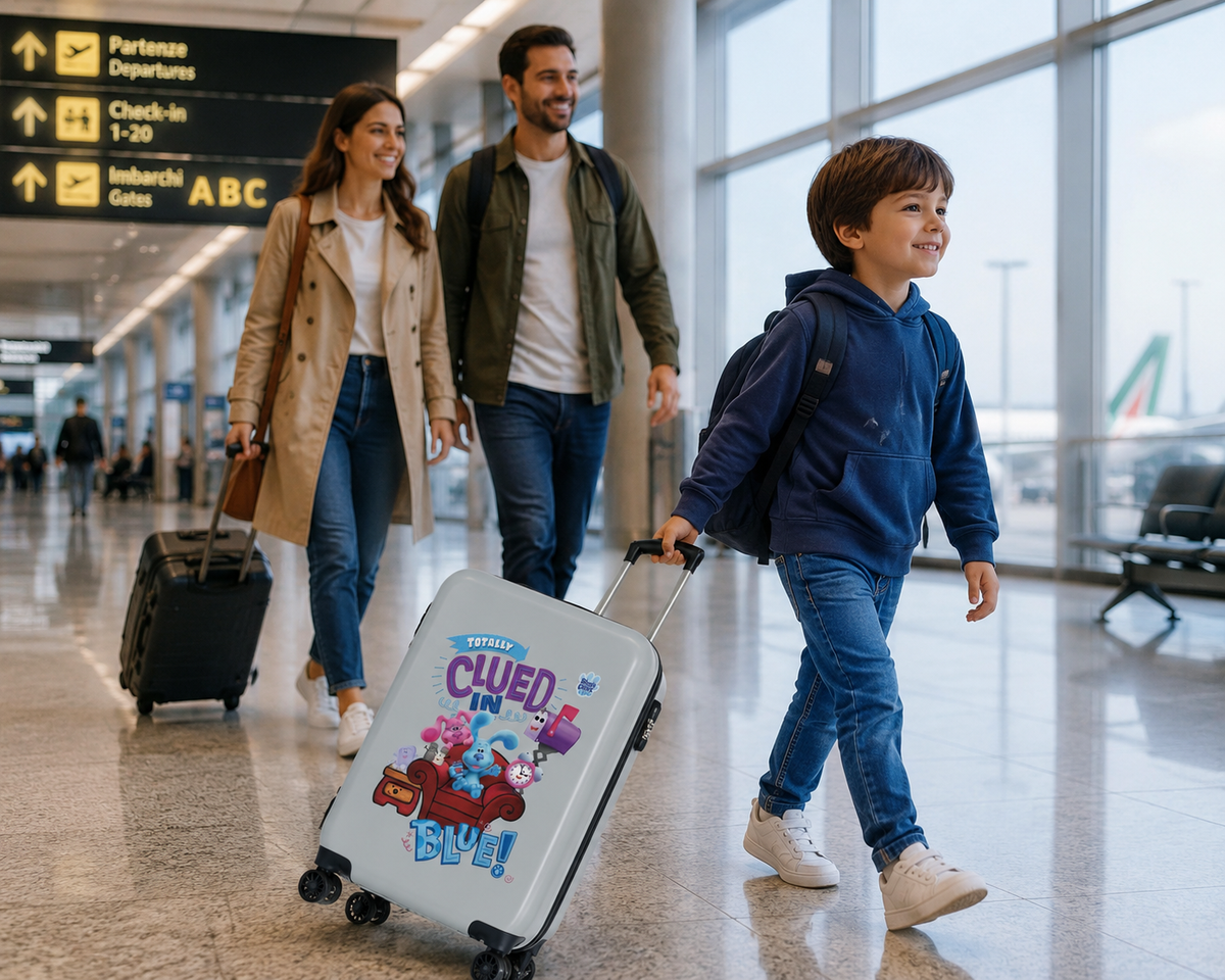 Trolley Blue's Clues & You Valigia da Viaggio Cm. 55 in ABS - 2381726