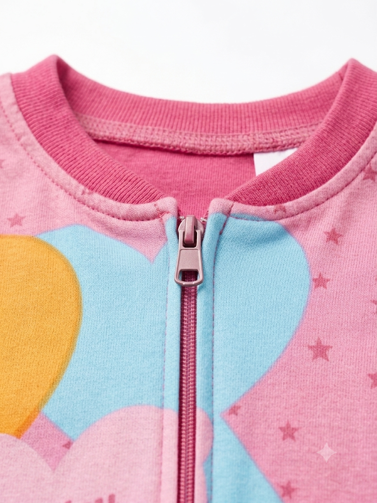Pigiama Tutone Lungo Minnie Mouse DISNEY 100% Cotone Interlock - Min0050fuxia