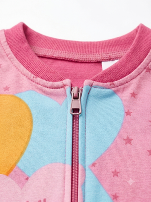 Pigiama Tutone Lungo Minnie Mouse DISNEY 100% Cotone Interlock - Min0050fuxia