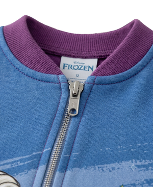 Pigiama Tutone Lungo Frozen Ii DISNEY Elsa Anna 100% Cotone Interlock - Fro0046viola