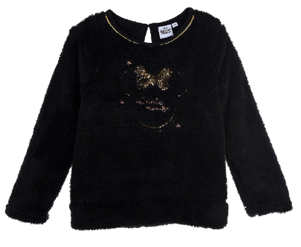 Maglione Minnie Mouse DISNEY Maglietta Bambina Sun City - Hu1016nero