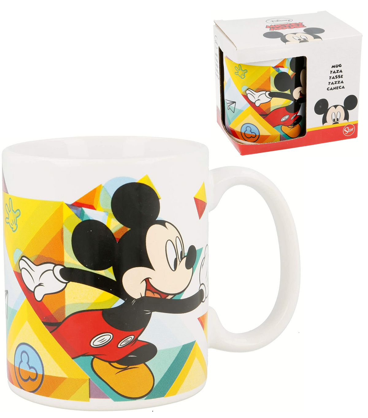 Tazza Mug Mickey Mouse DISNEY Topolino in Ceramica 325 Ml in Confezione - Stmk78121