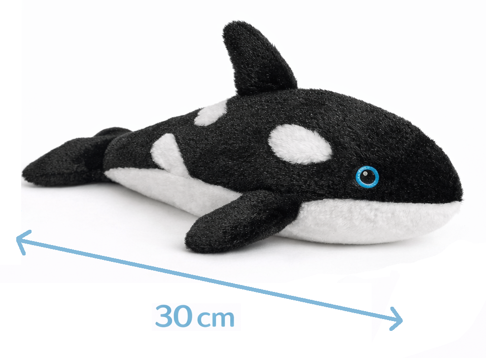Peluche Orca Grs Cm. 30 Plastica Reciclata Lelly - 800054