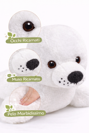 Peluche Foca Grs Cm. 30 Plastica Reciclata Lelly - 800056
