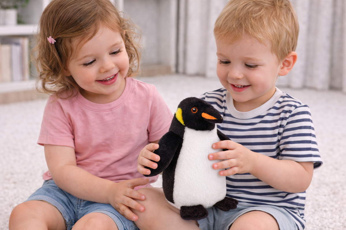 Peluche Pinguino Grs Cm. 22 Plastica Riciclata Lelly - 800057