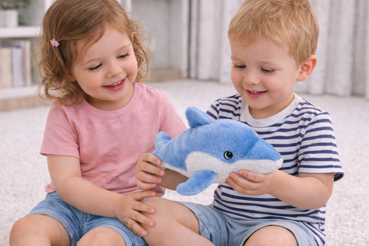 Peluche Delfino Grs Cm. 30 Plastica Reciclata Lelly - 800058