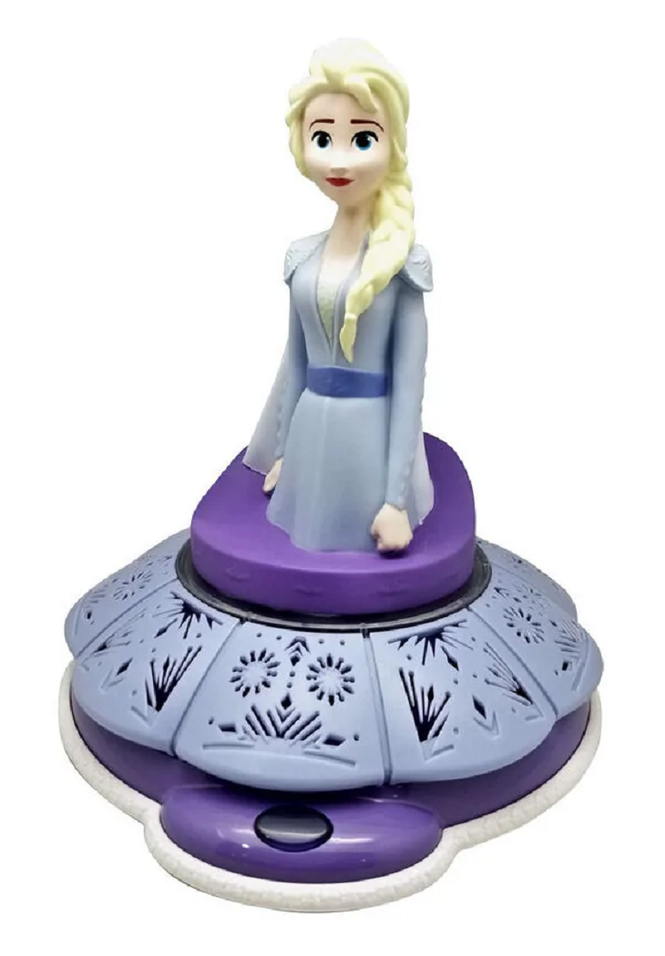 Lampada 3d Frozen Ii DISNEY Elsa con Suono Comodino Luce LED a Batterie - Wd21894