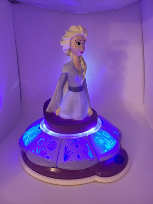 Lampada 3d Frozen Ii DISNEY Elsa con Suono Comodino Luce LED a Batterie - Wd21894
